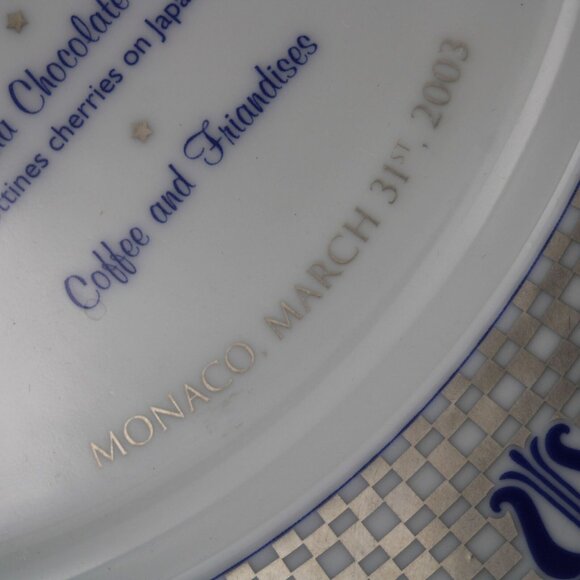 M/S Seven Seas Voyager Christening Luncheon Monaco March 31 2003 Plate Porsgrund - Picture 3 of 5